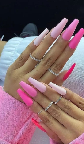 matte pastel pink spring summer nails designs coffin nails acrylic