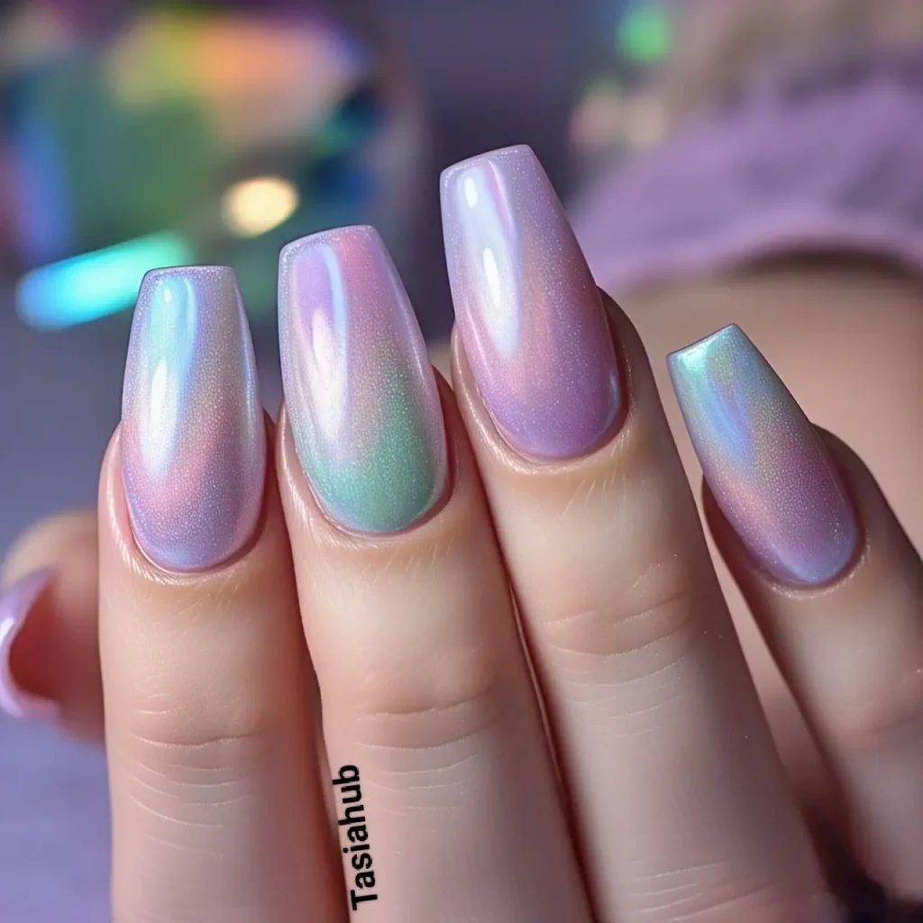 iridescent Easter glow