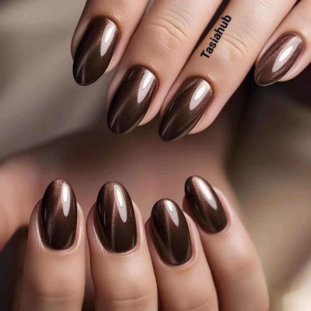 Sable satin nails