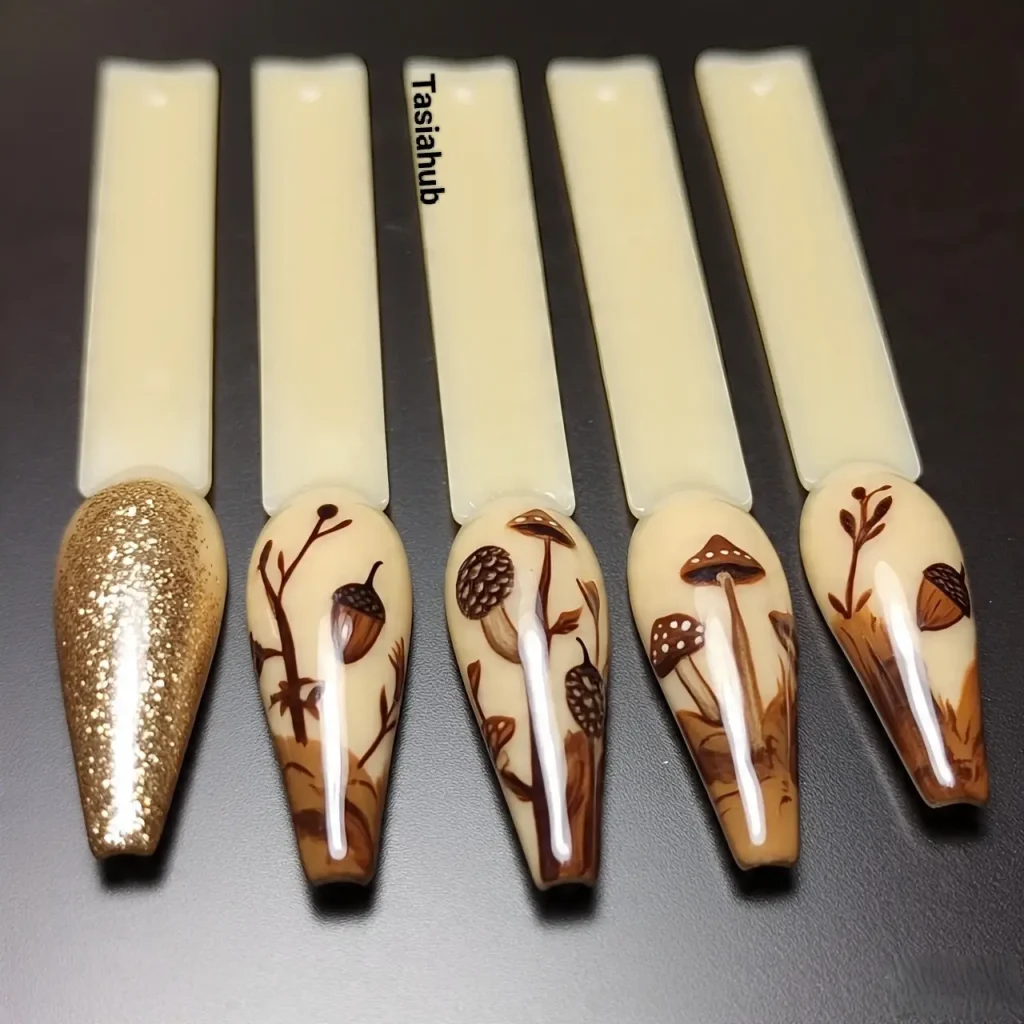 Woodland acorn charm 2