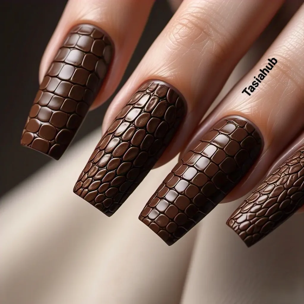 chocolate croc print