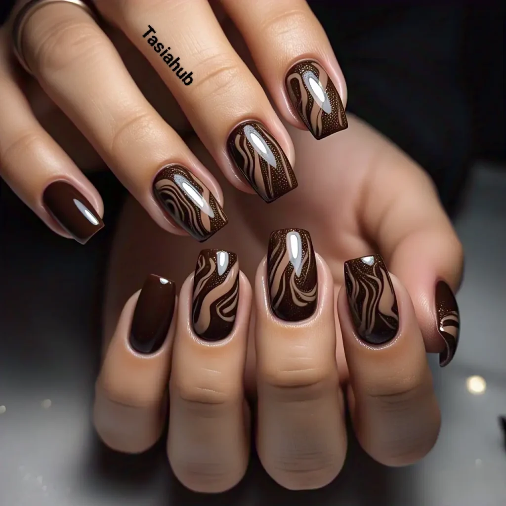 dark chocolate marble