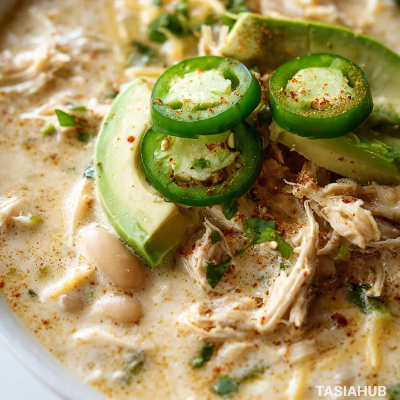 Creamy white chicken chili