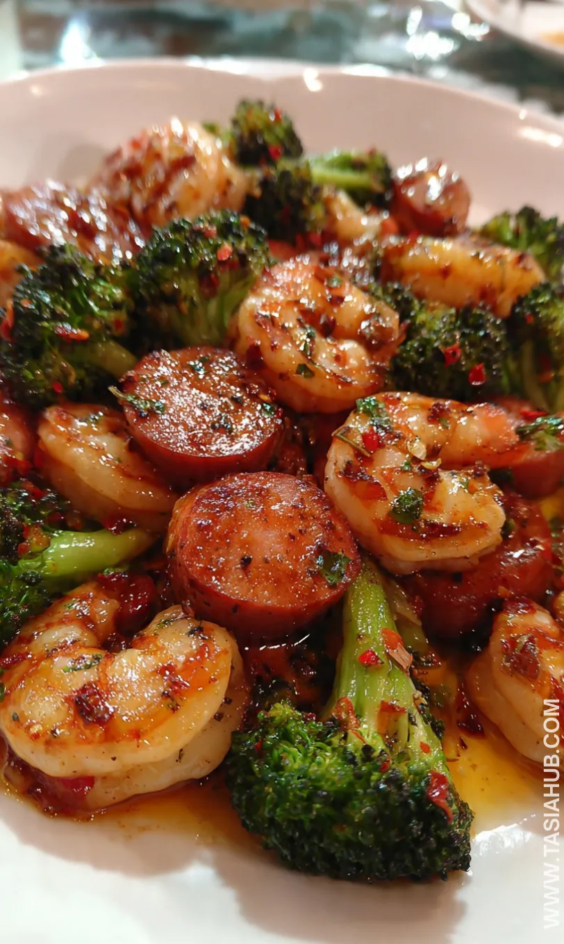 honey garlic shrimp and broccoli