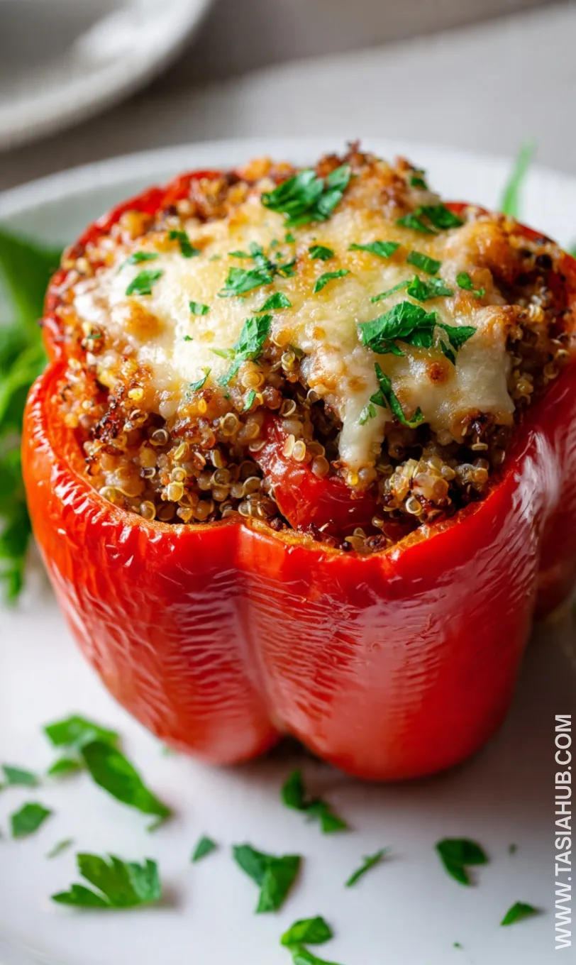 turkey and quinoa stuffed bell peppers