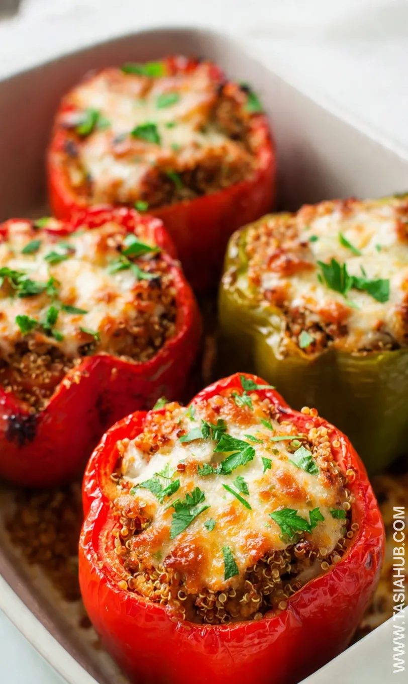 turkey and quinoa stuffed peppers