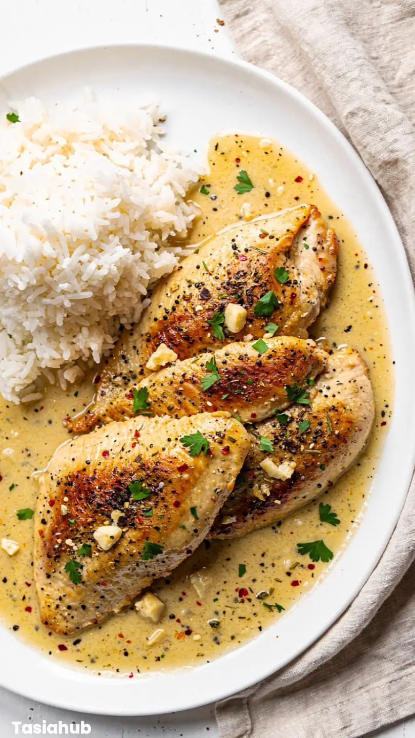 Creamy Garlic Butter Chicken recipe