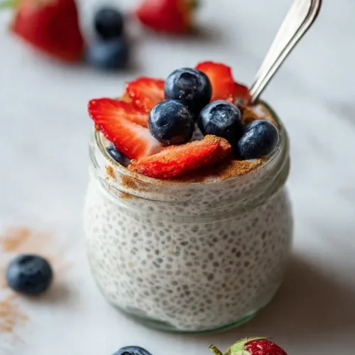 Low carb chia seed pudding with almond milk