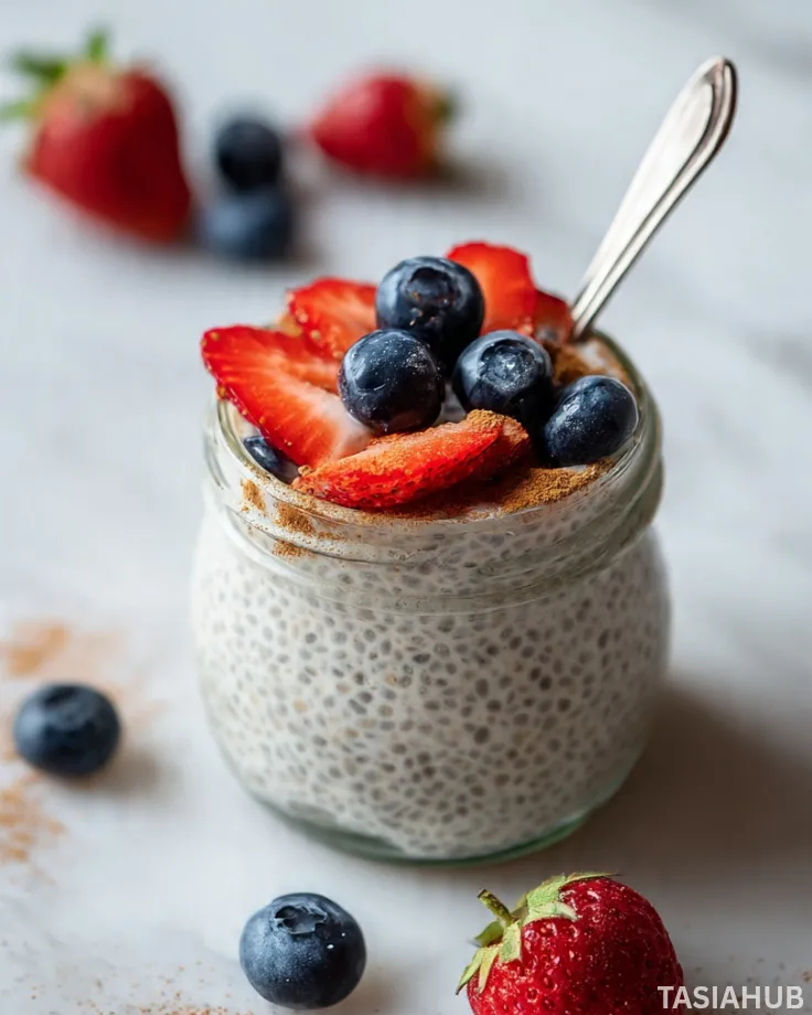 Low-Carb Chia Seed Pudding with Almond Milk
