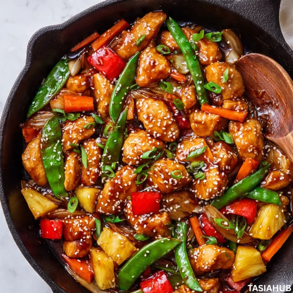 Pineapple chicken stir fry 2