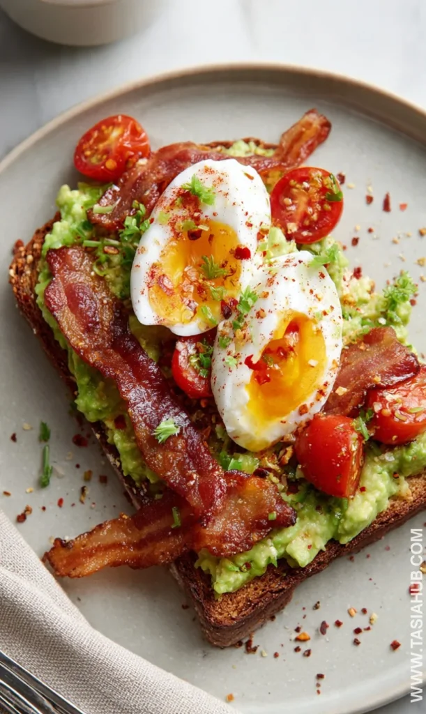 avocado bacon toast 1