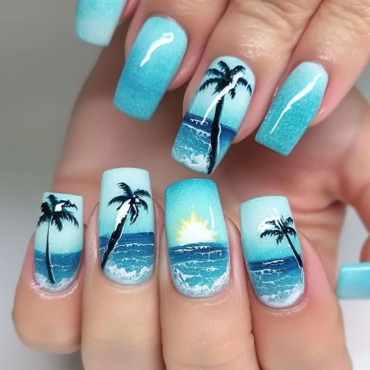 beach nails 4