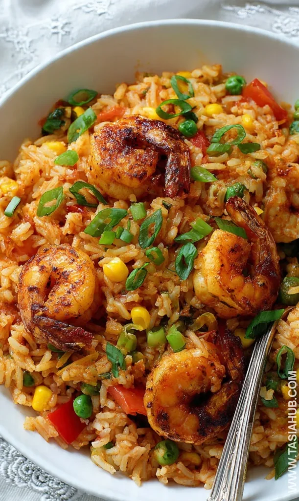 cajun shrimp and rice bowl