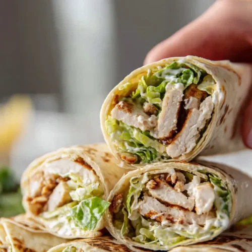 chicken caesar salad wrap