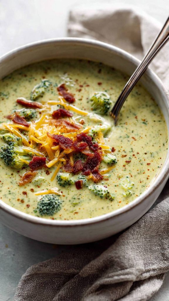 keto broccoli cheese soup recipe 1