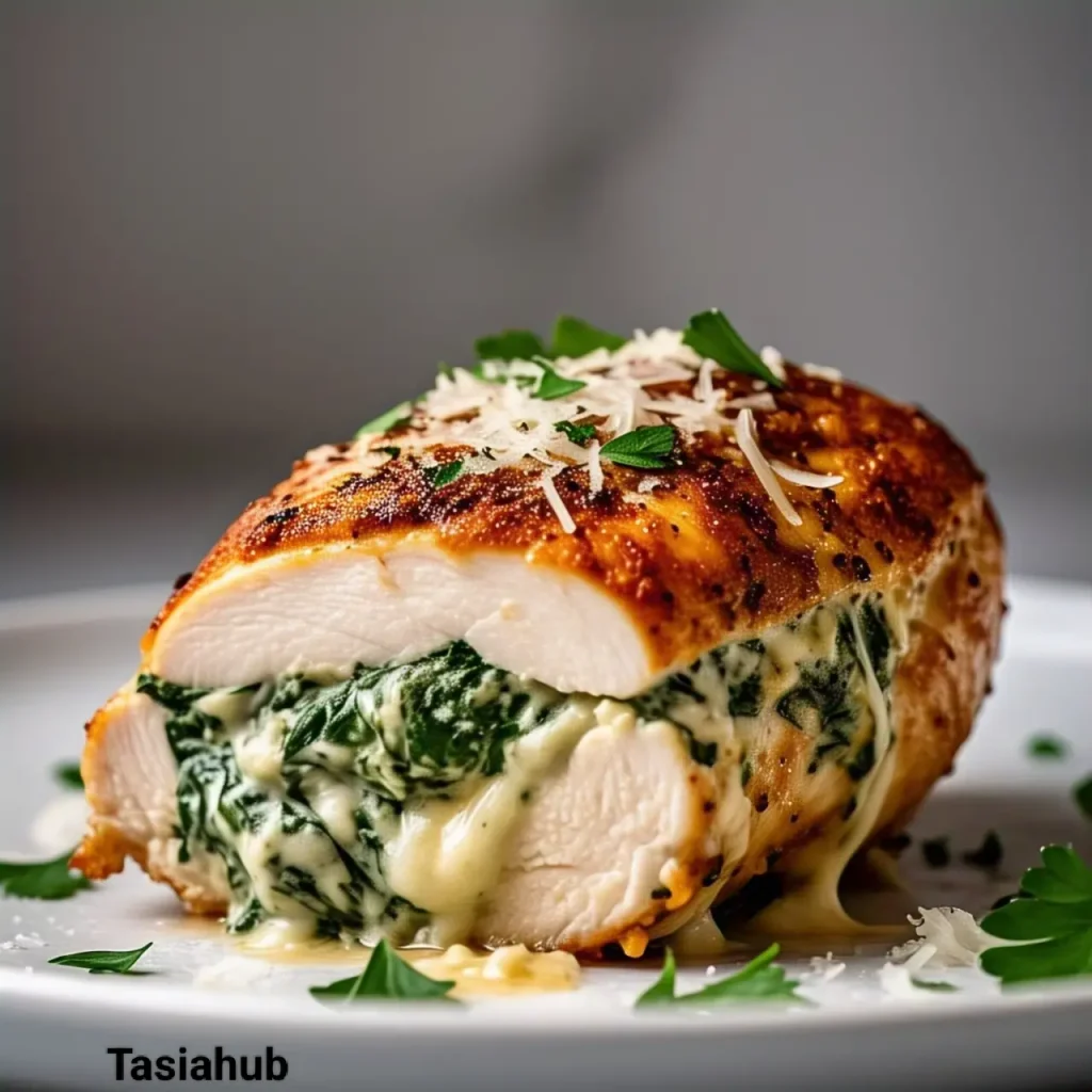 spinach and cheese stuffed chicken