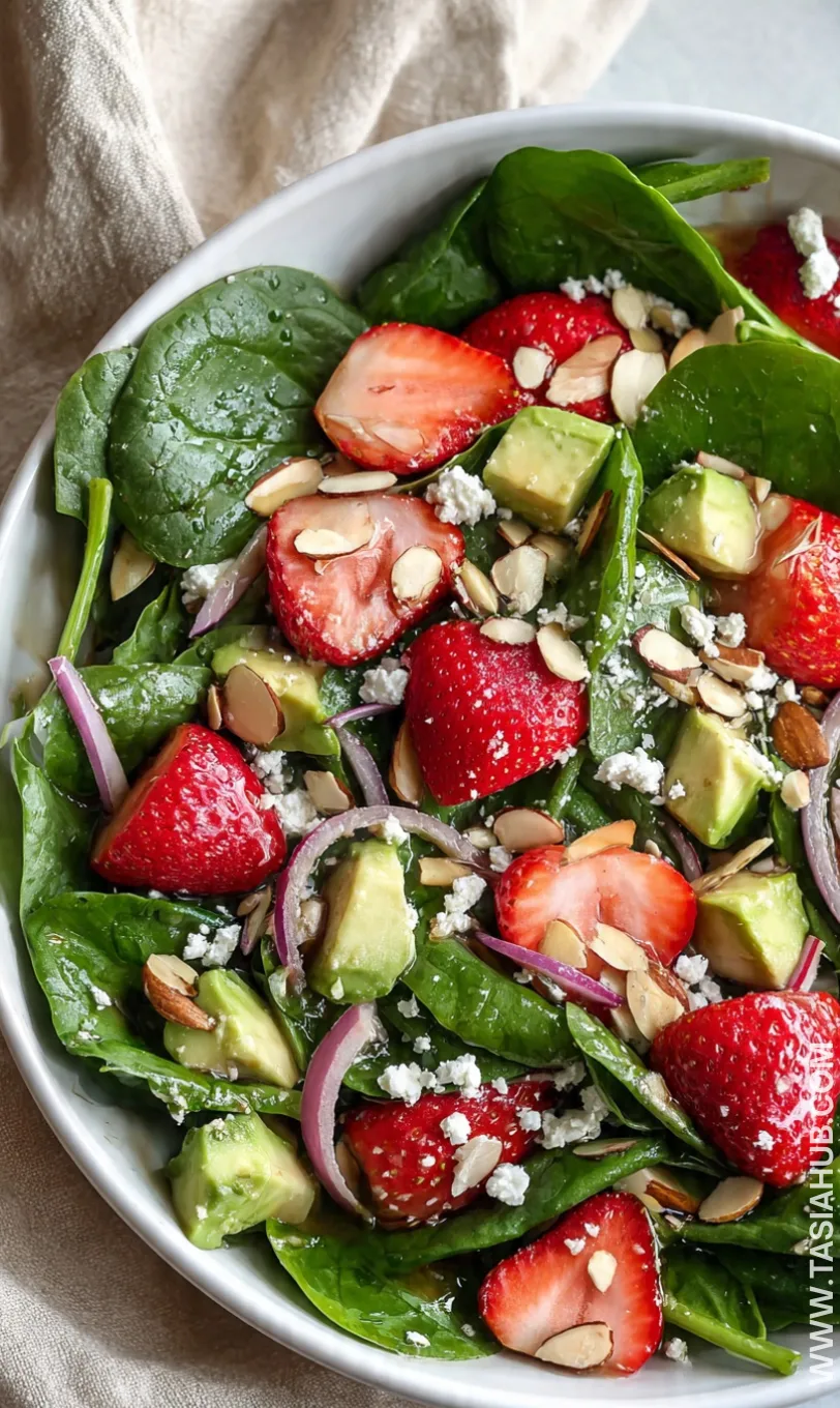 strawberry avocado spinach salad 1
