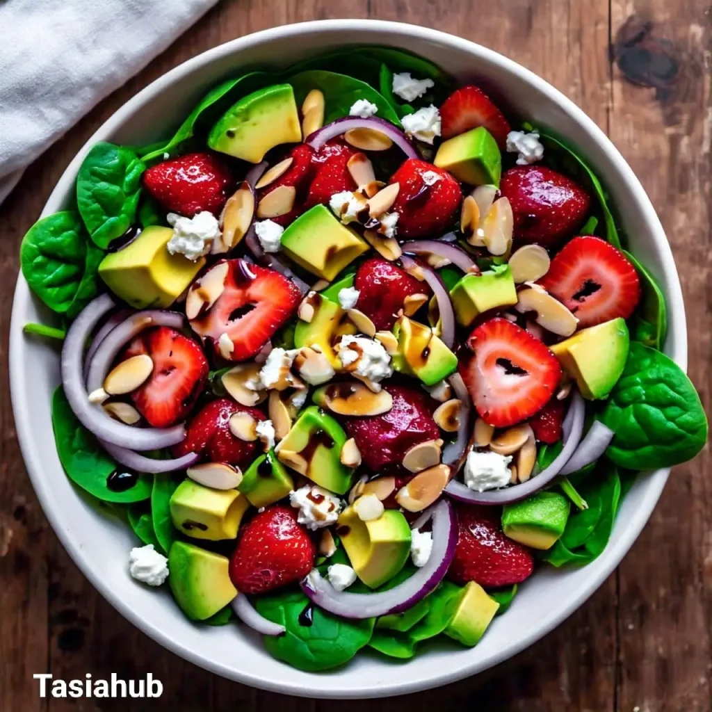 strawberry avocado spinach salad