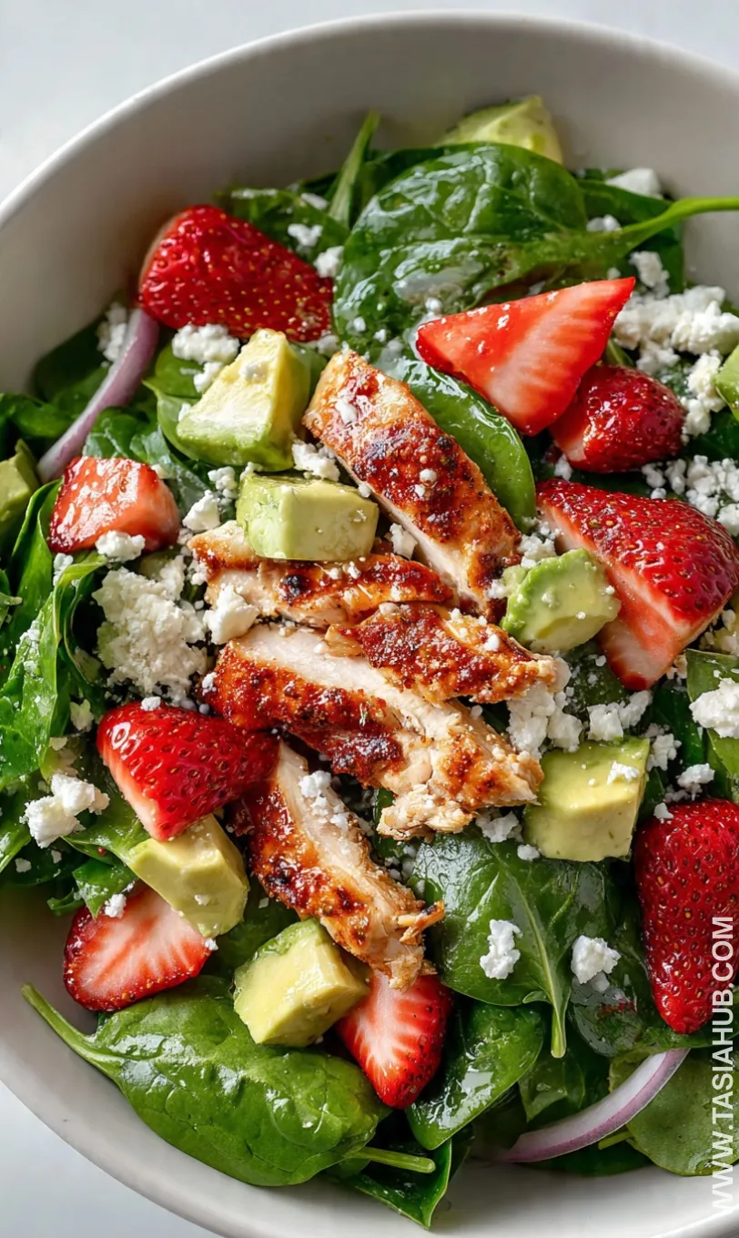 strawberry spinach avocado salad