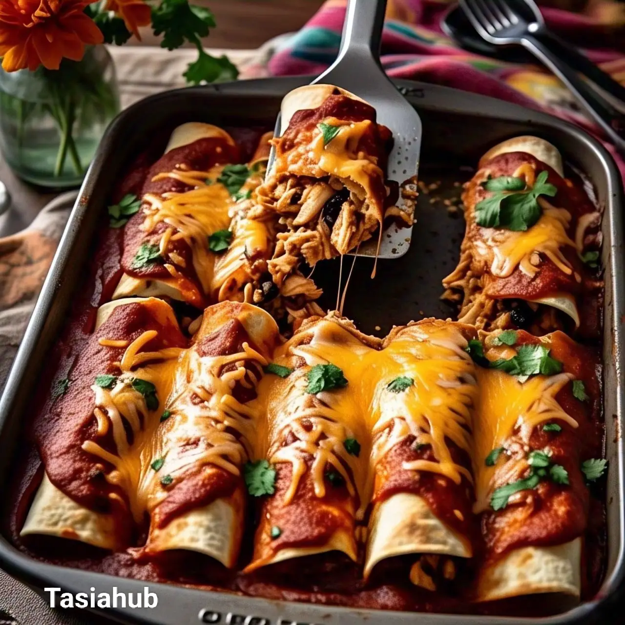 The Best Chicken Enchiladas