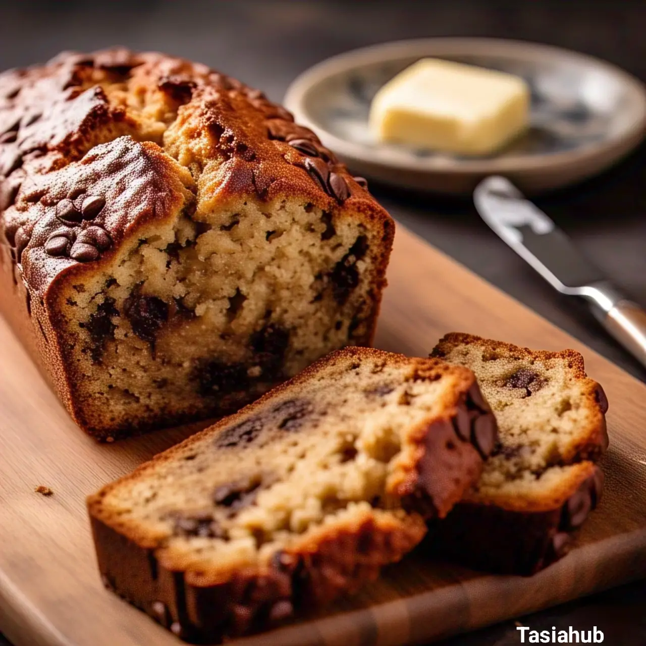 A photo of banana bread