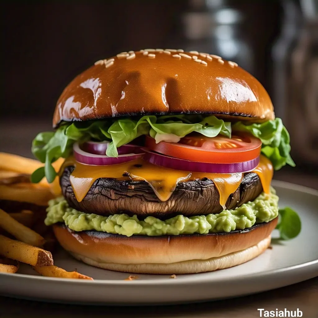 Portobello mushroom burger