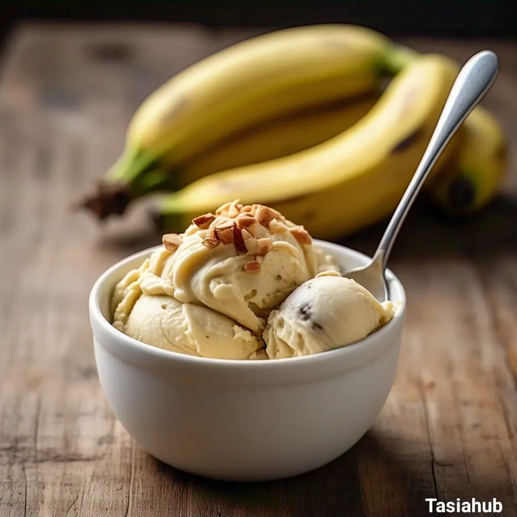 A serving of banana nice cream