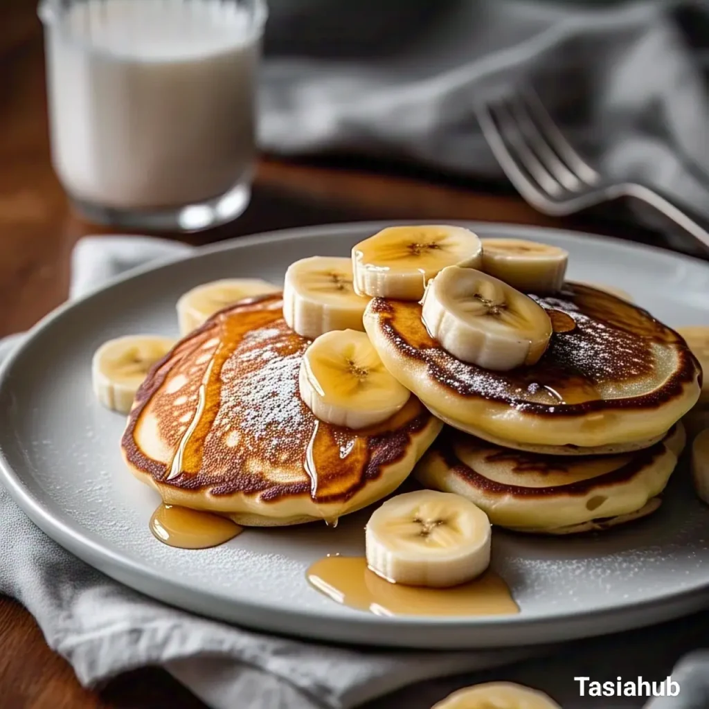 A serving of banana pancakes