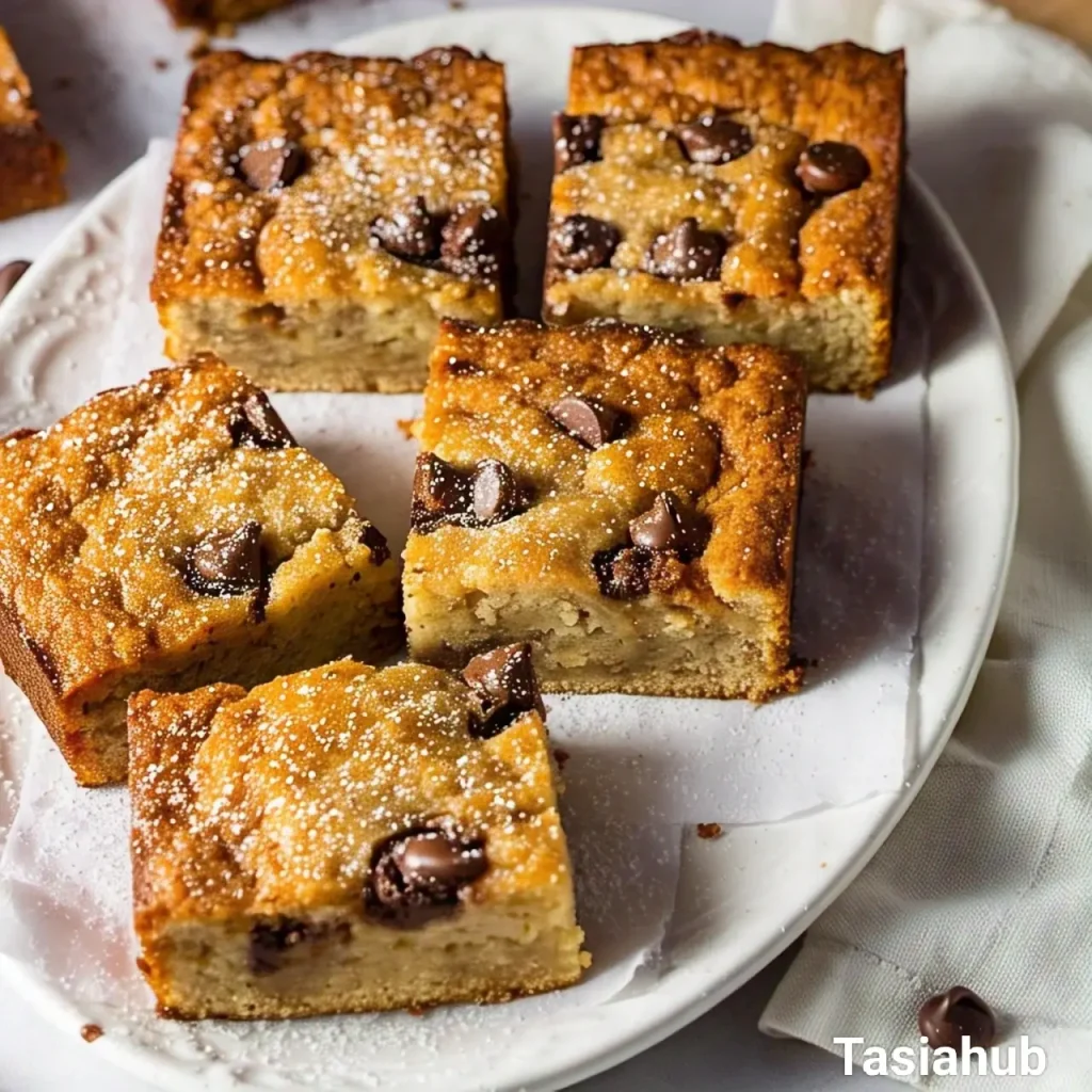 Banana chocolate chip bars