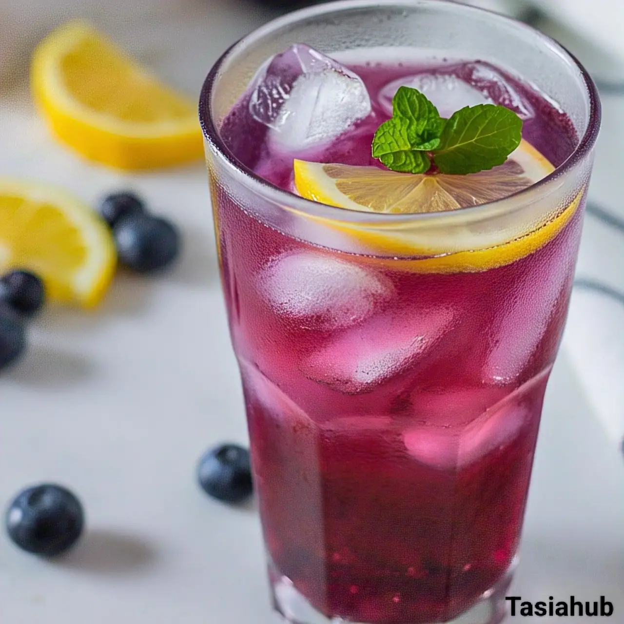 Blueberry iced tea