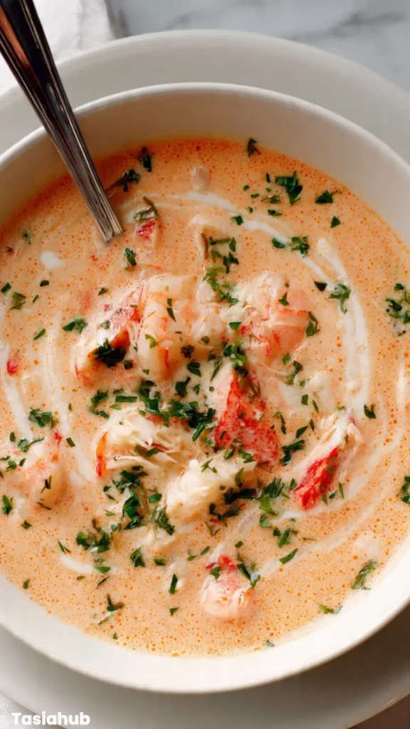 Creamy Crab And Shrimp Seafood Bisque