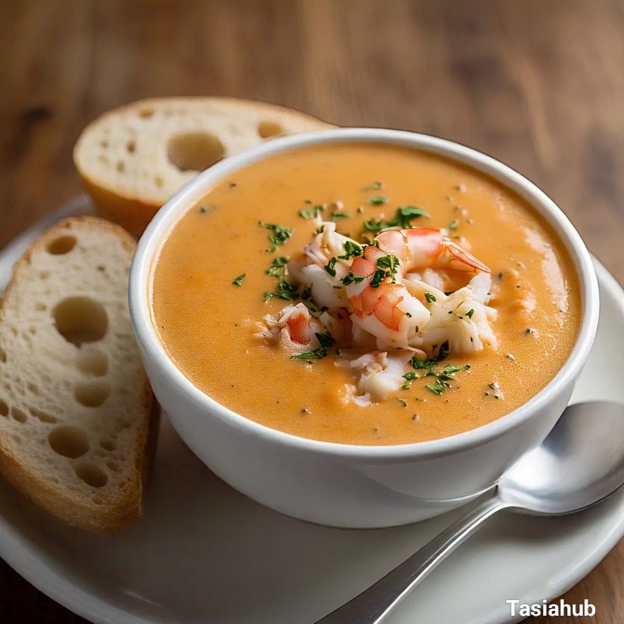 Creamy crab and shrimp bisque