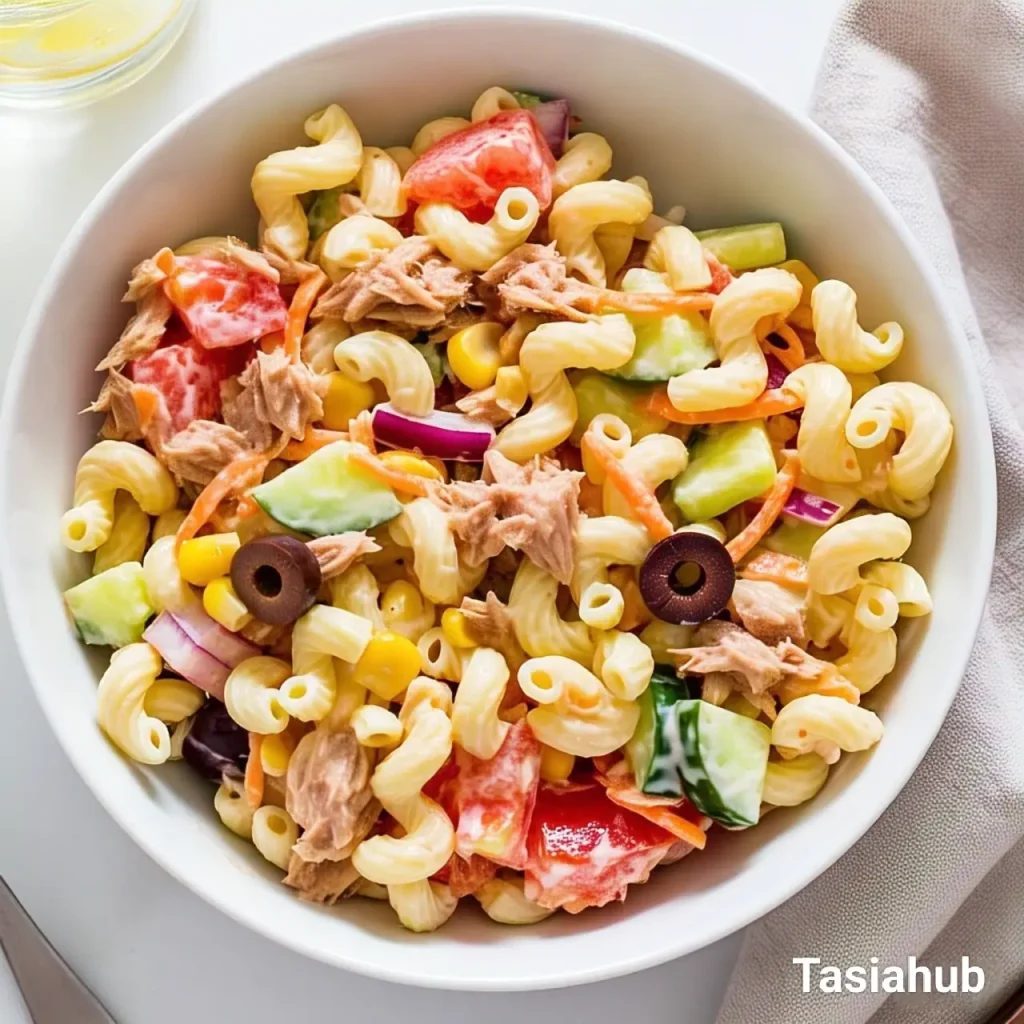 Creamy tuna pasta salad 1