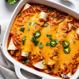 Crockpot chicken enchiladas