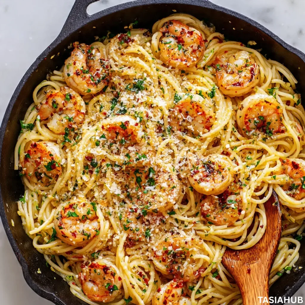 Garlic Butter Shrimp Pasta recipe
