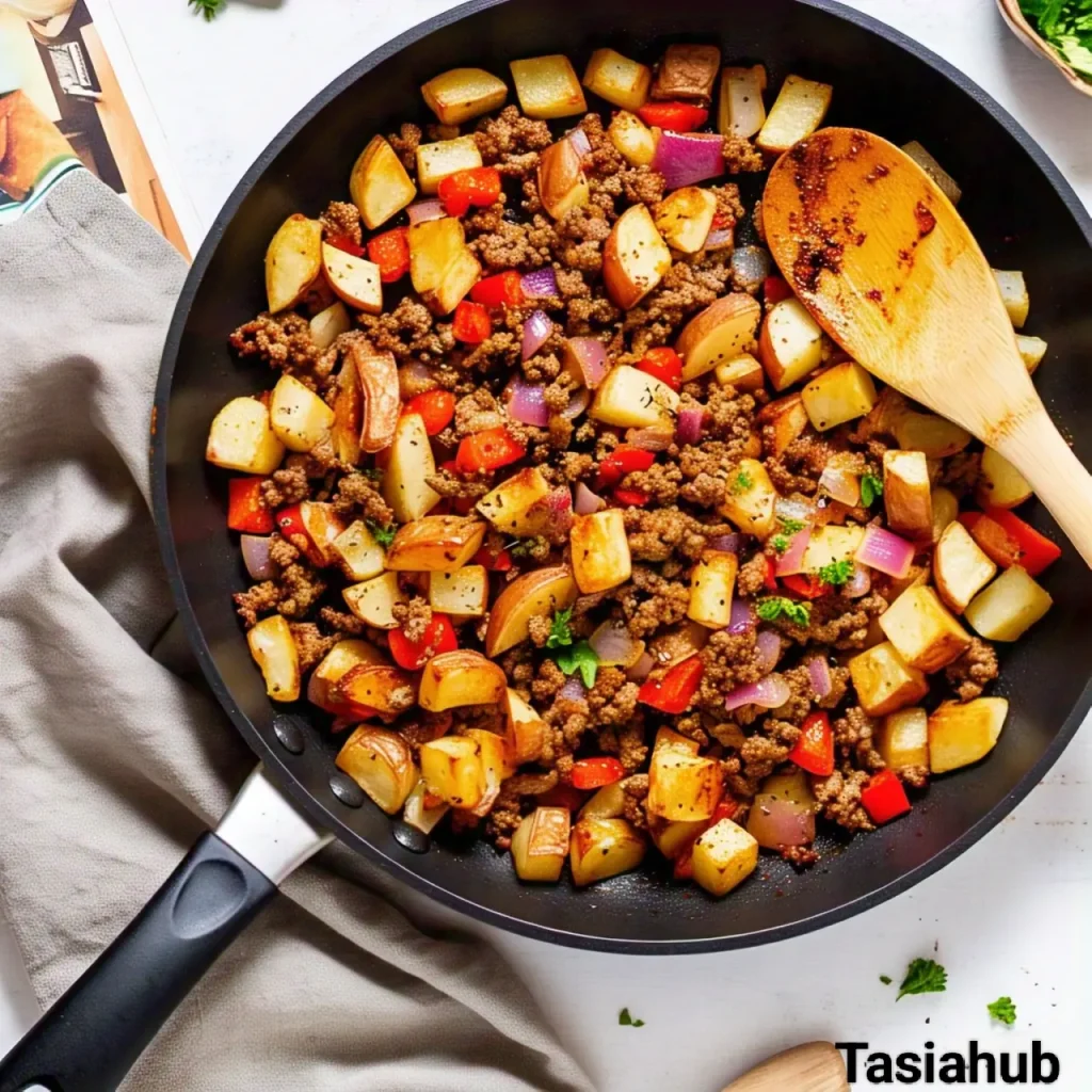 Ground beef and potato skillet