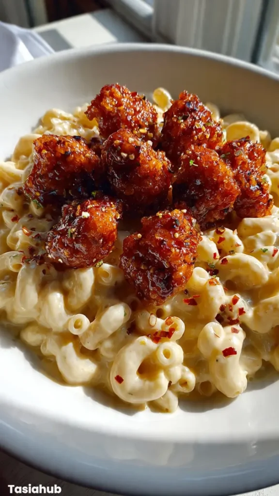 Honey Pepper Chicken Mac and Cheese