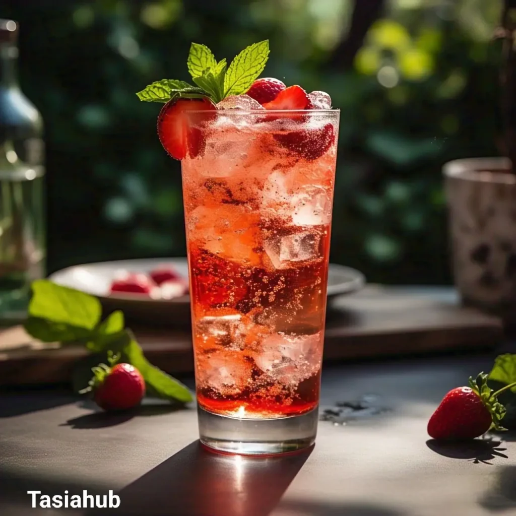 Italian strawberry soda