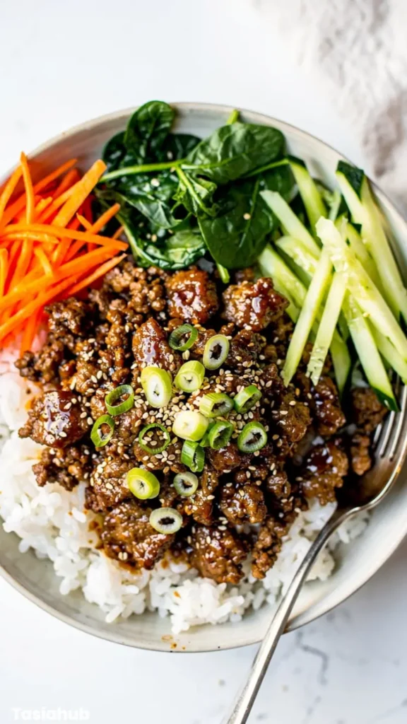 Korean Ground Beef Bowl