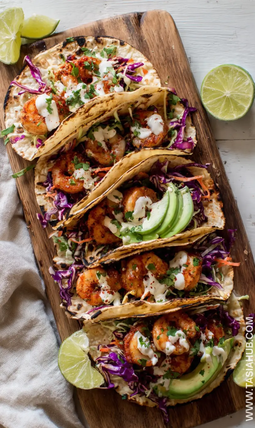 shrimp tacos with cabbage slaw 1