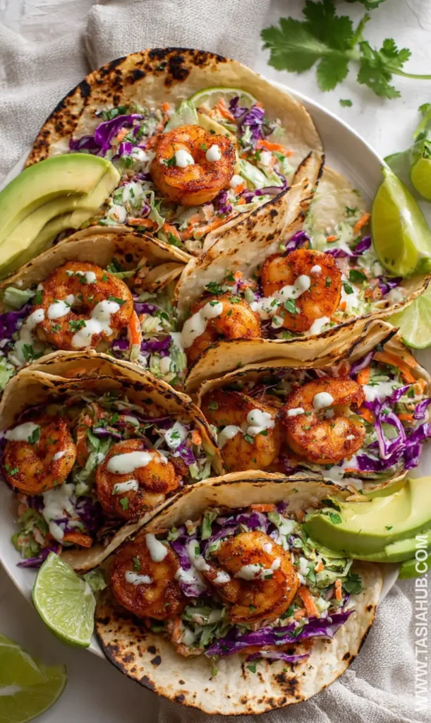 shrimp tacos with cabbage slaw recipe