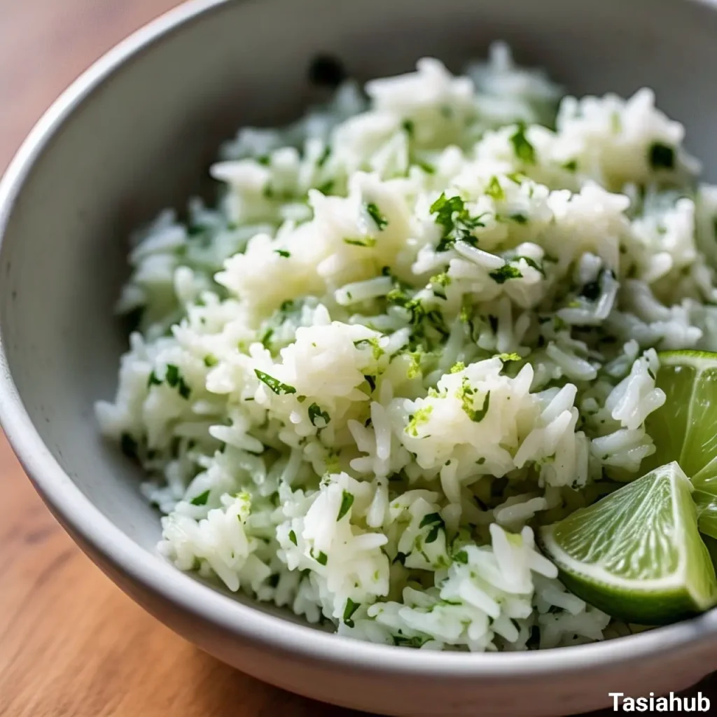A bowl of cilantro lime rice