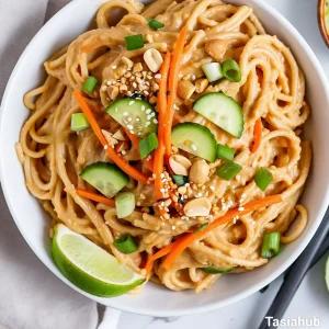Spicy peanut noodles