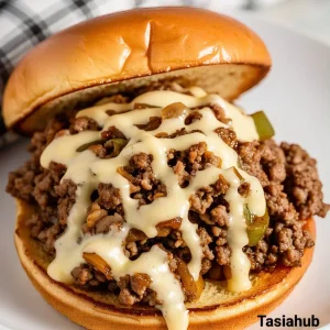 Philly cheesesteak sloppy Joes