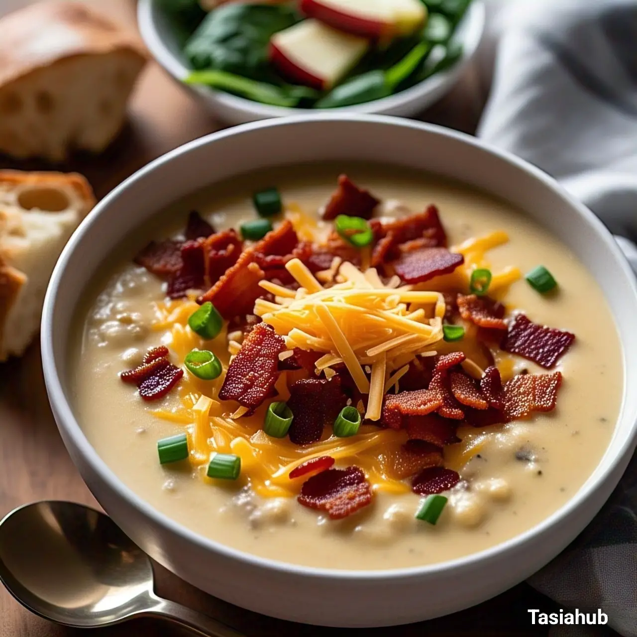 Crockpot loaded potato soup