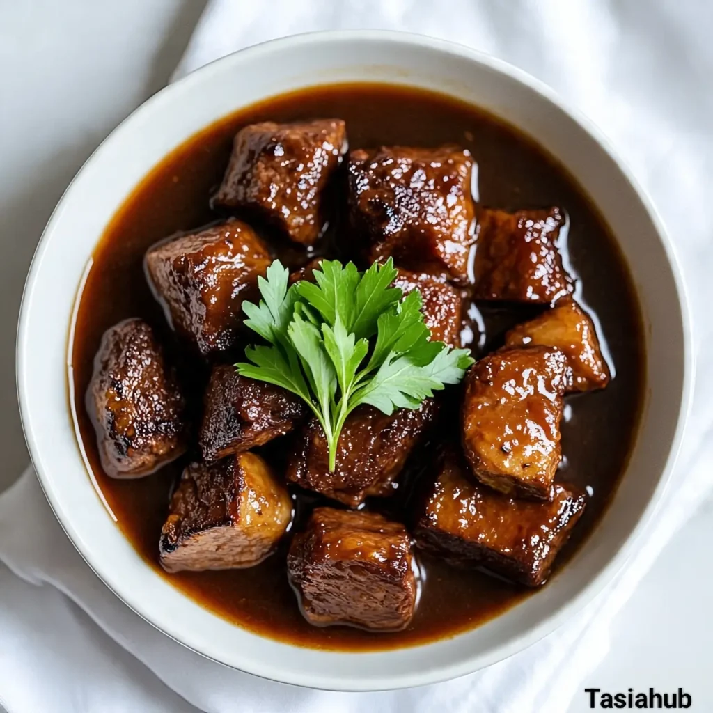 Beef tips and rice