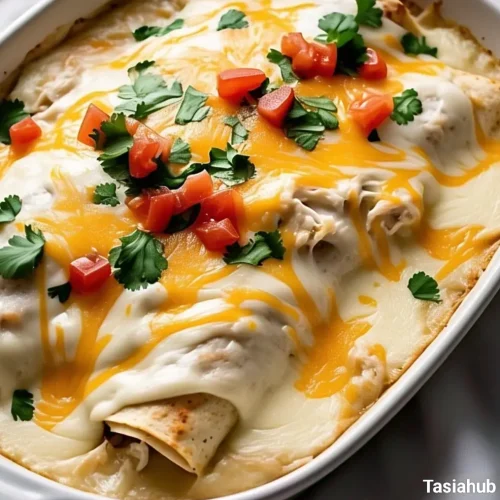 Sour cream chicken enchiladas