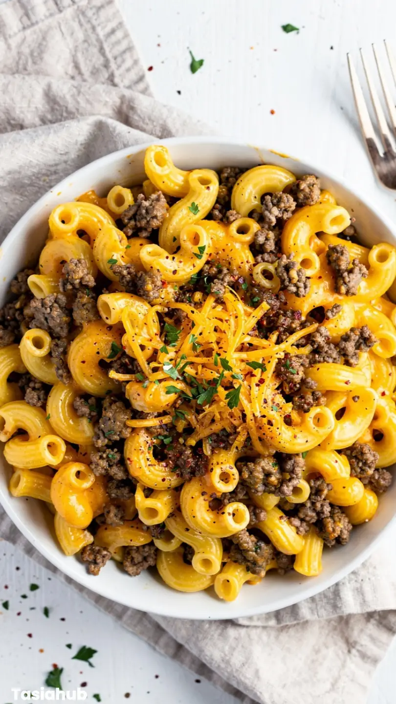 Ground Beef Mac and Cheese recipe