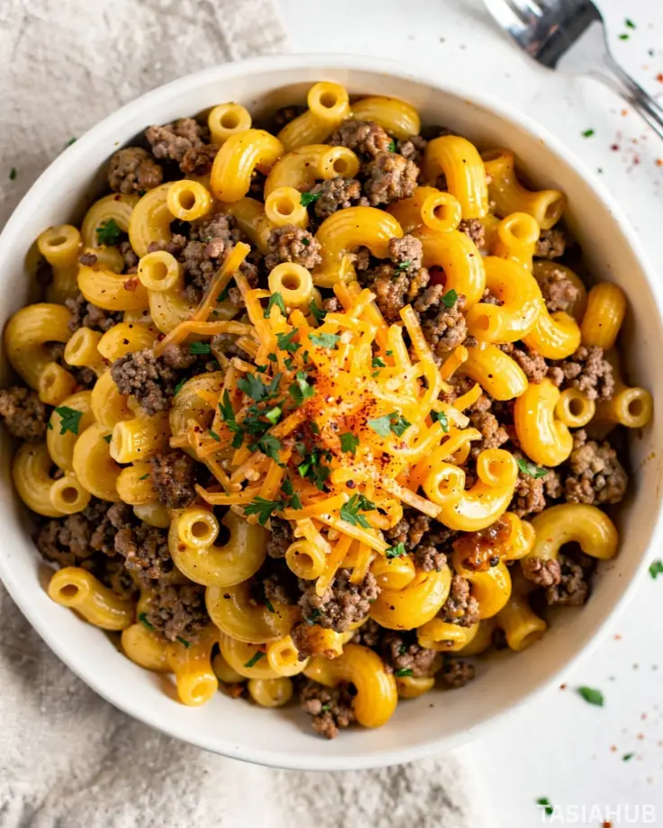 Ground Beef Mac and Cheese