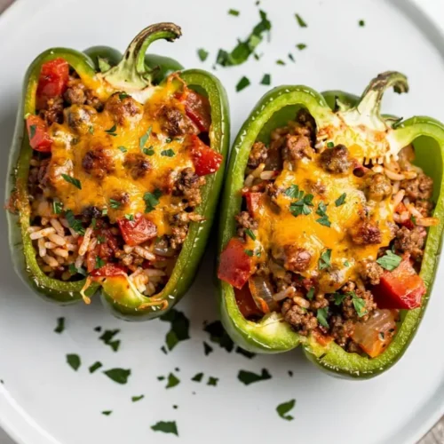 Ground Beef Stuffed Peppers